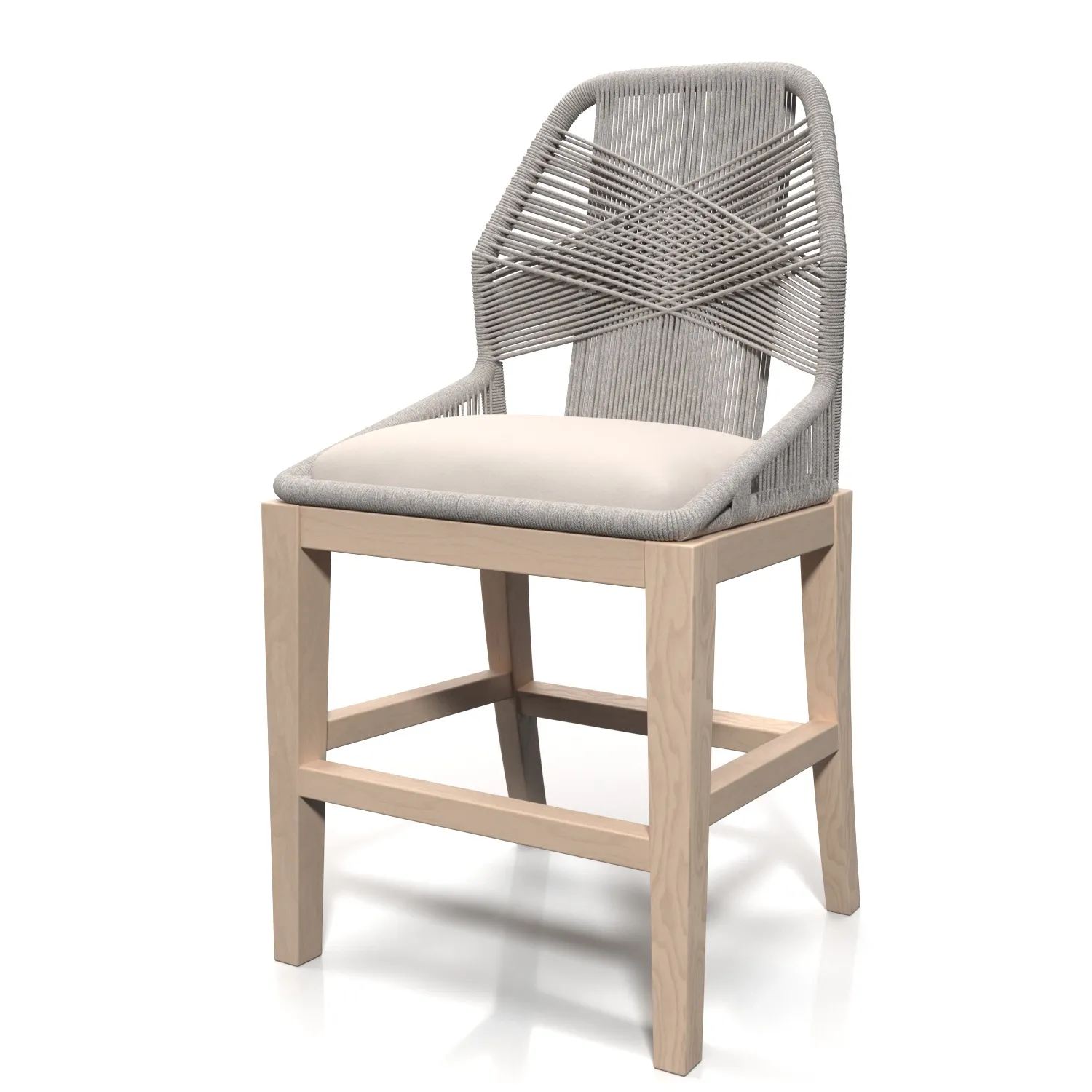 Loom Outdoor Barstool PBR 3D Model_01